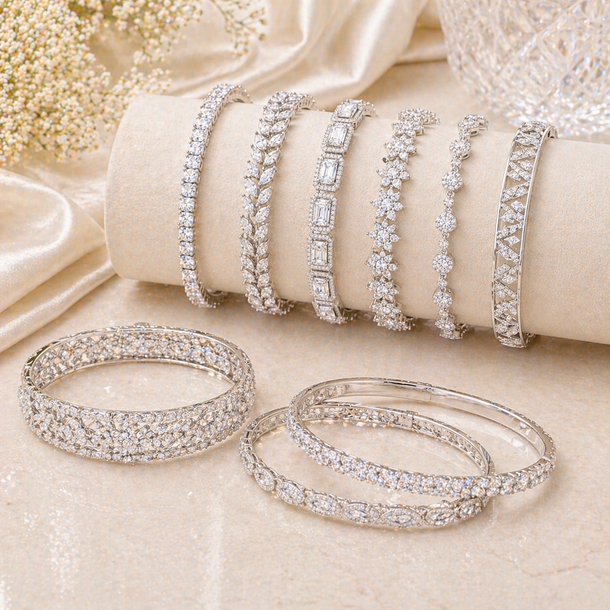 Diamond Bangles